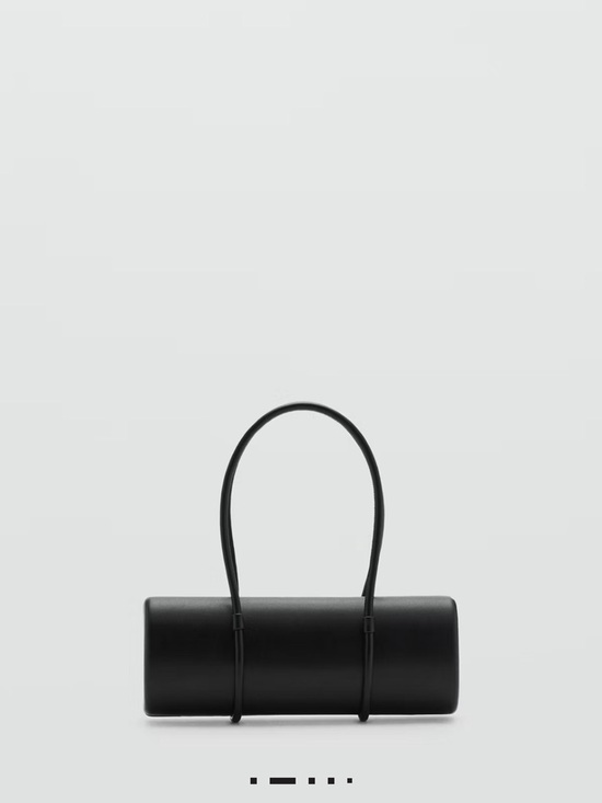 Mango Handbags - BLACK DOUBLE-HANDLE CLUTCH BAG